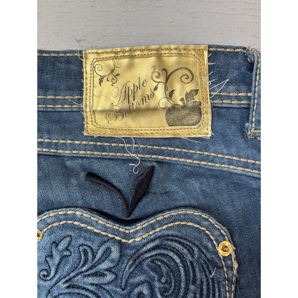 Apple Bottom Jeans Sz 11/12 Embroidered Pockets 90s‎ Y2K - Picture 4 of 6
